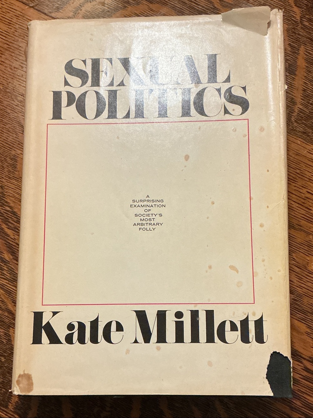 Hardcover Sexual Politics Kate Millet 1970